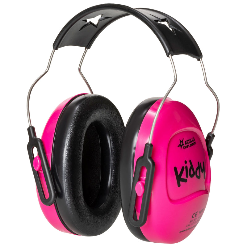 Kinder-Gehörschutz KIDDY | SNR 25 | verstellbarer Kapseln | Sternenmuster | Swiss Made | ARTILUX