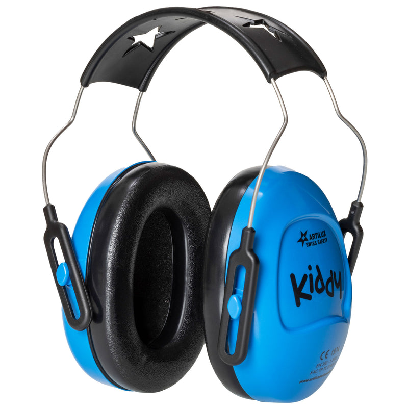 Kinder-Gehörschutz KIDDY | SNR 25 | verstellbarer Kapseln | Sternenmuster | Swiss Made | ARTILUX