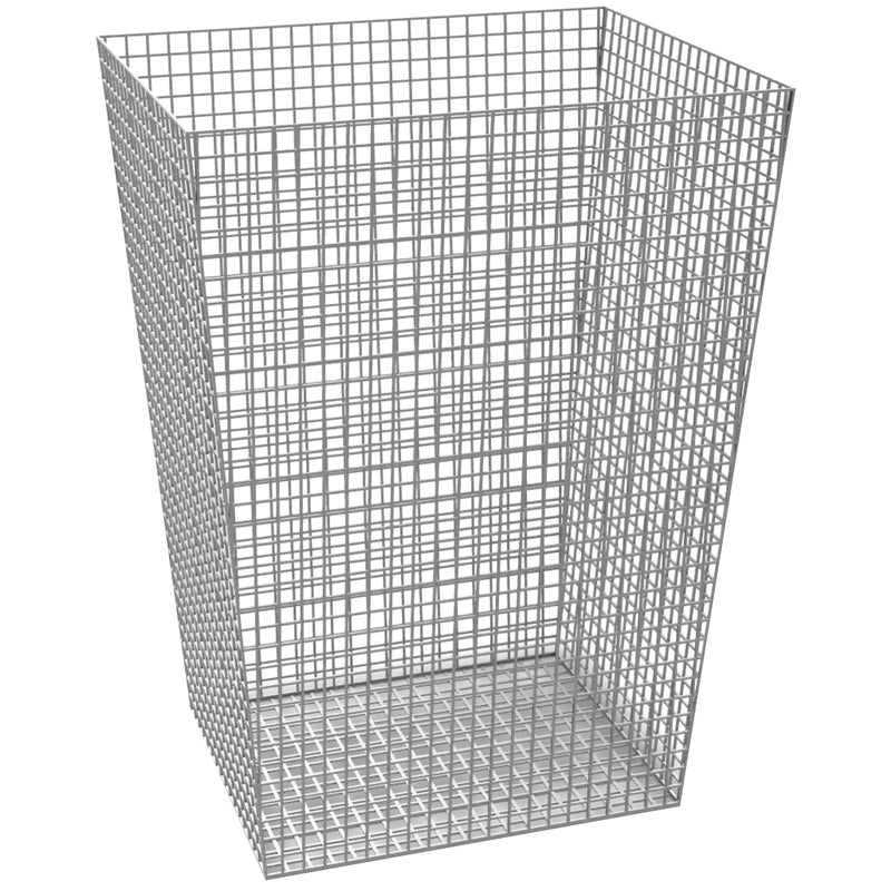 Abfallkorb 74 Liter | extra robust | Edelstahl matt | Drahtkorb | PROOX 260