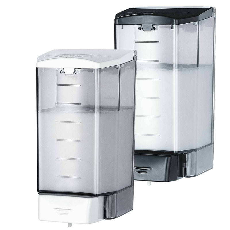 Flüssigseifenspender ABS Kunststoff | 1100 ml | mit Druckknopf | Mediclinics DJ00010