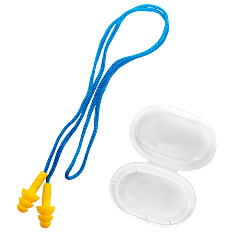 Gehörschutzstöpsel Lamellen | SNR 27 | wiederverwendbar | mit Kordel & Box | Kunststoff & Nylon | ARTILUX