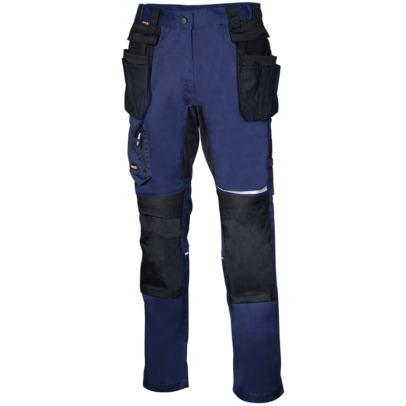 Arbeitshose LEMNO | 250 g/m² | ergonomisch | Stretch-Einsätze | Abnehmbare Nageltaschen | Cofra