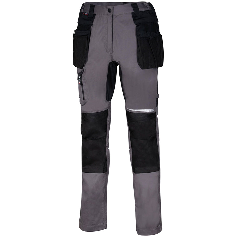 Arbeitshose LEMNO | 250 g/m² | ergonomisch | Stretch-Einsätze | Abnehmbare Nageltaschen | Cofra