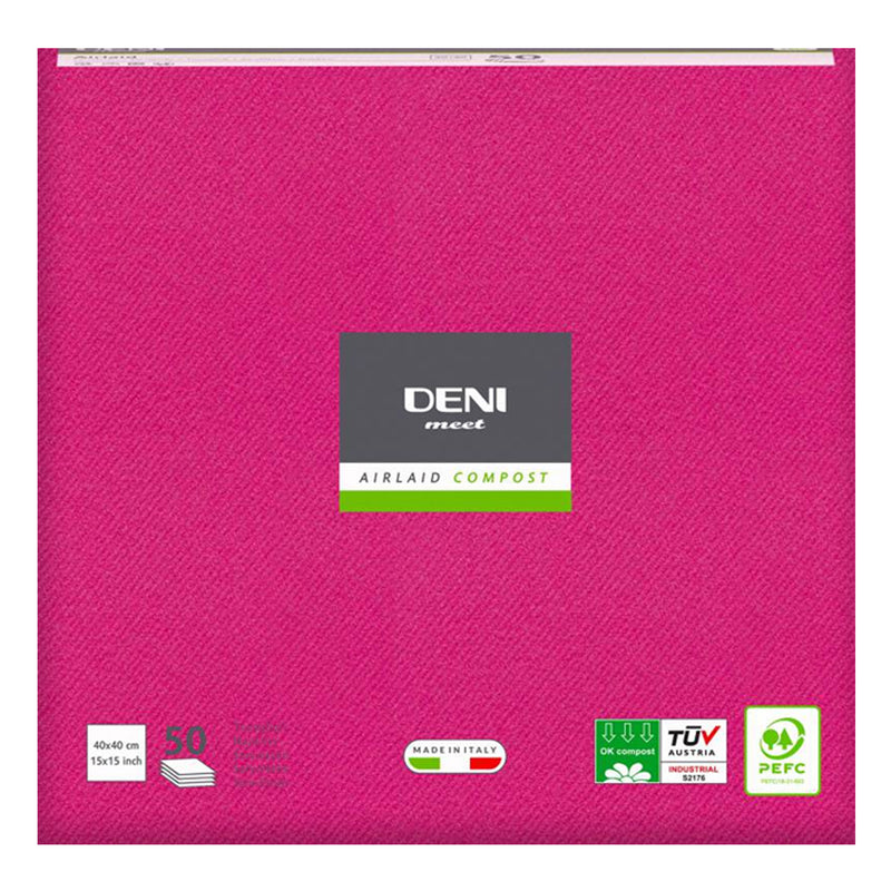 Airlaid Servietten DENI MEET | 1/4 Falz | 40 x 40 cm | PEFC zertifiziert
