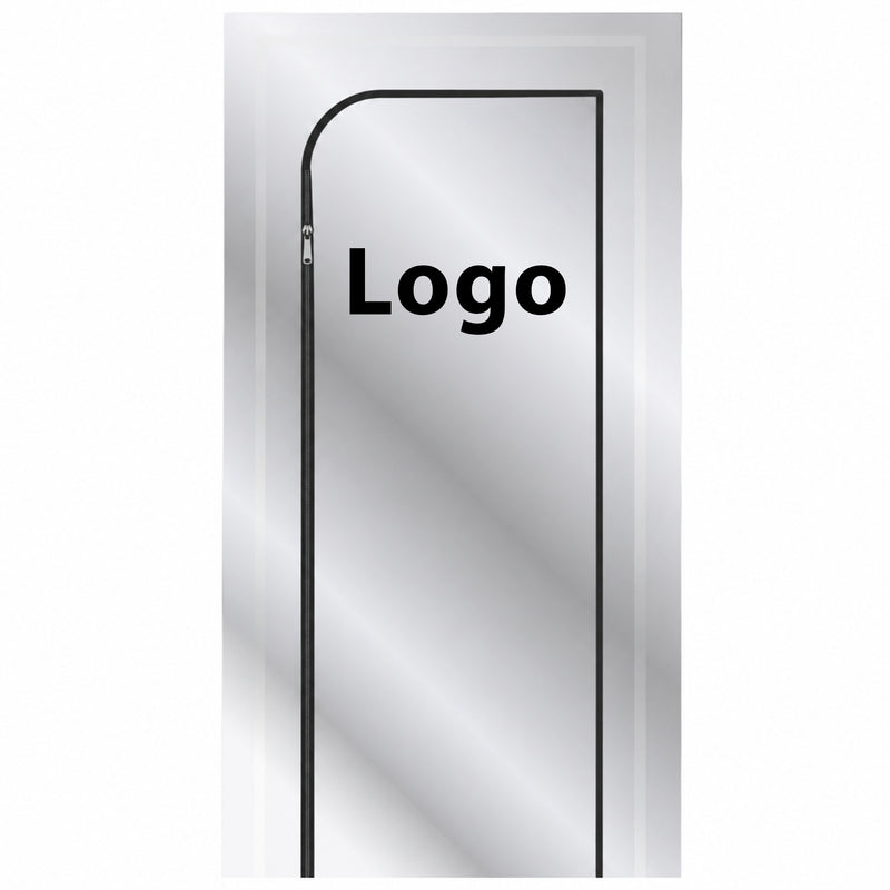 Staubschutztüre mit Logo | PE Folie | 220 x 120 cm | 150 μm