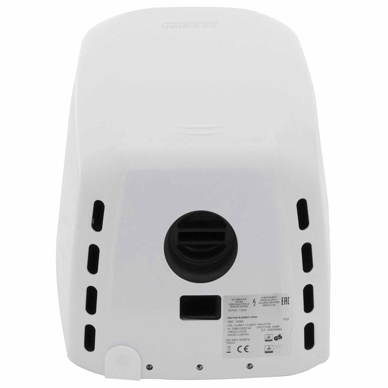 Sensor Händetrockner MachFlow Plus | Edelstahl | bürstenloser Motor | 8 - 15 Sek | Mediclinics M19