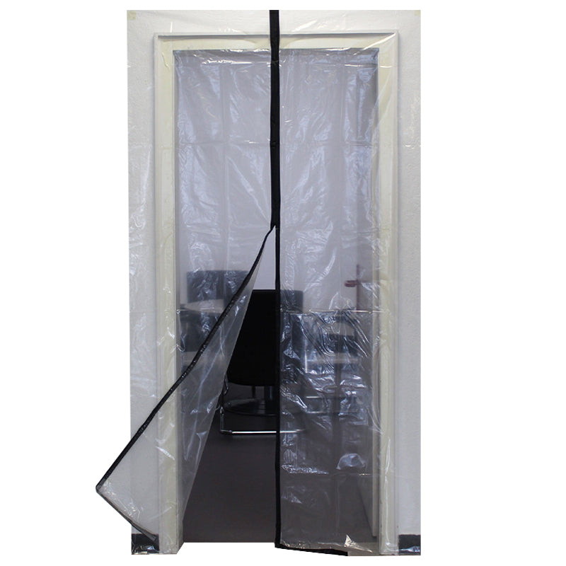 Staubschutztüre A | Magnetisch | PE Folie | 220 x 120 cm | 100 μm