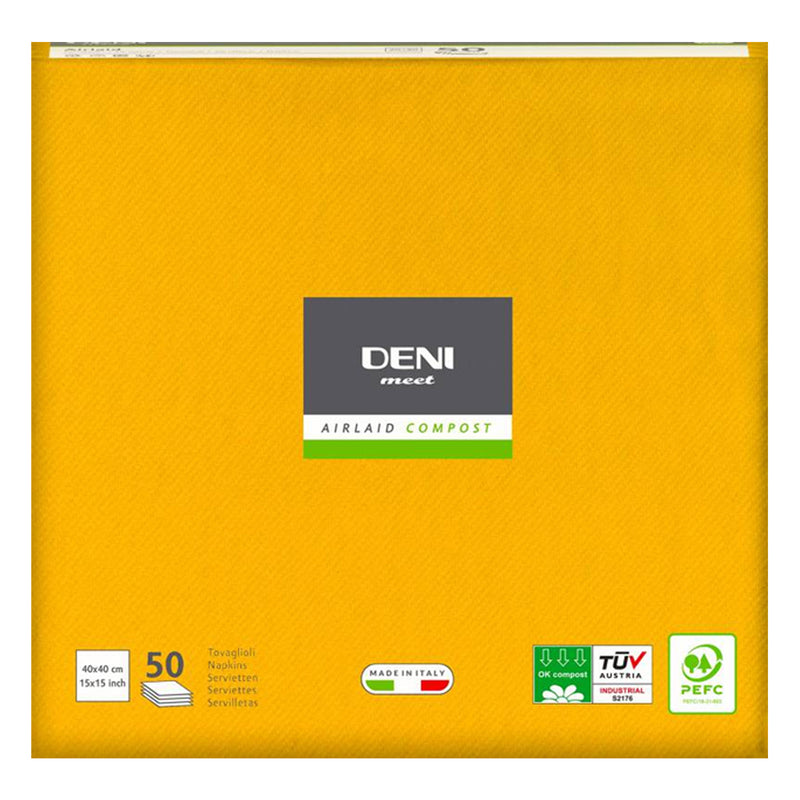 Airlaid Servietten DENI MEET | 1/4 Falz | 40 x 40 cm | PEFC zertifiziert