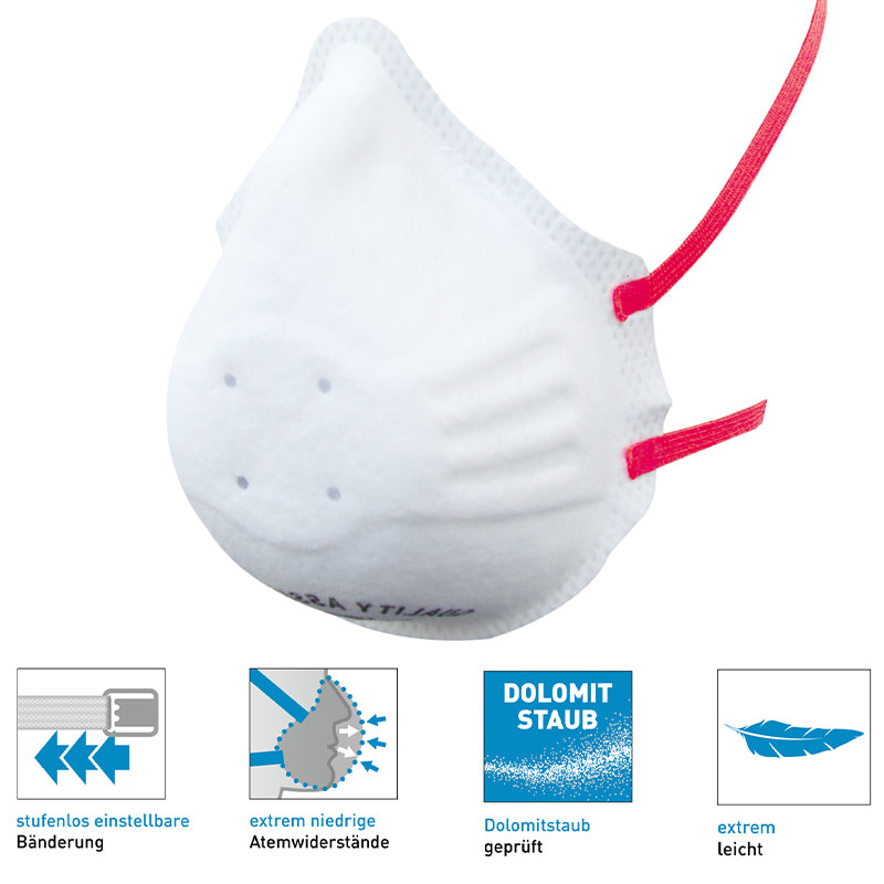 FFP3/D Atemschutzmaske Mandil SL | Ansaugpassform | Ekastu Safety