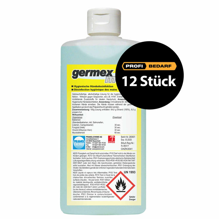 Germex Mano Plus Händedesinfektionsmittel | mit Hautschutz | Pramol