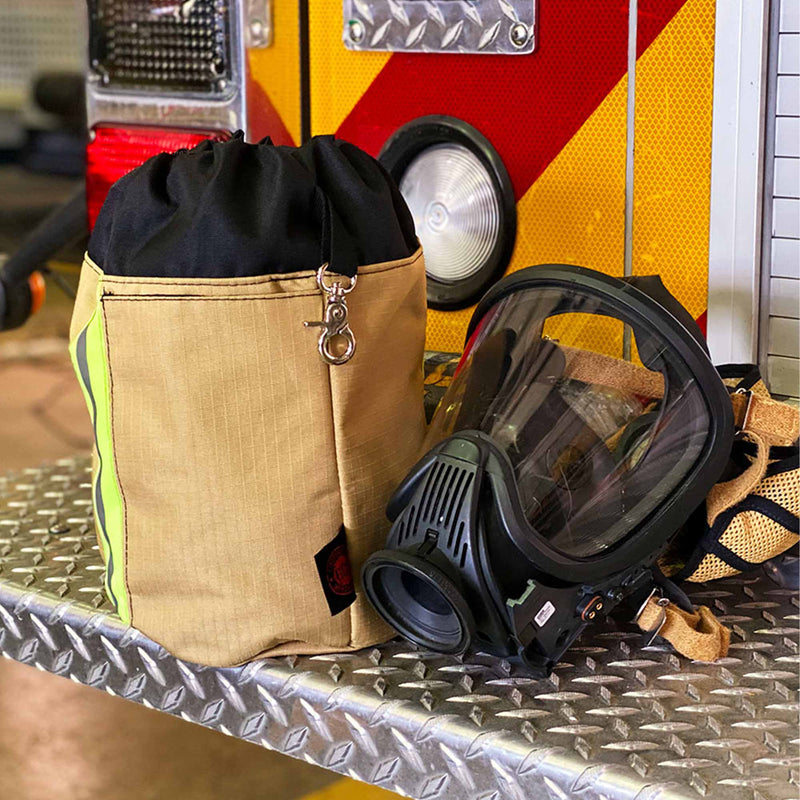 Feuerwehr-Ausrüstungsbeutel | Maskentasche | robust & wasserabweisend | Kordelzug-Verschluss | Fireflex® SCBA Mask Bag