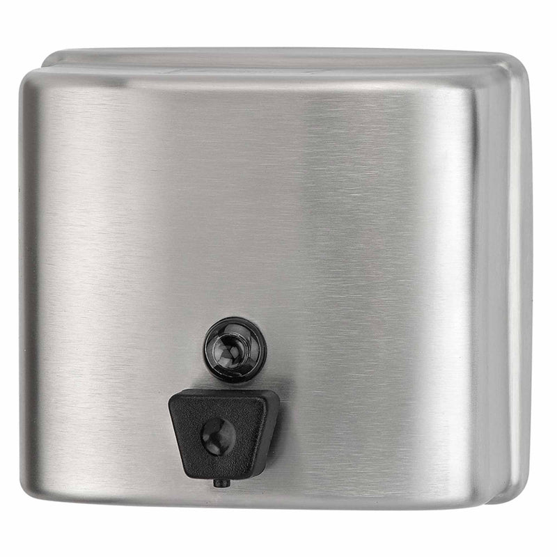 Flüssigseifenspender Edelstahl | 1300 ml | mit Druckknopf | Mediclinics DJ0115