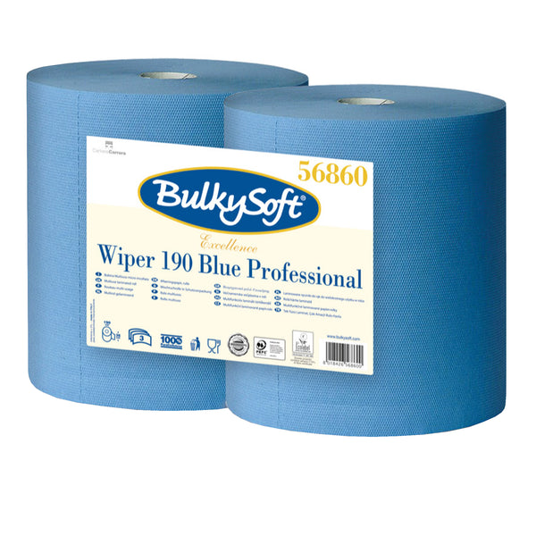 Maxi-Papierreinigungsrollen | 190 m x 36 cm | 3-lagig | 100% Zellstoff | BulkySoft® Excellence