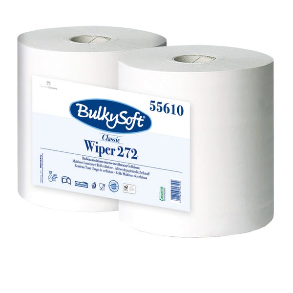 Maxi-Papierreinigungsrollen | 272 m x 26 cm | 2-lagig | 100% Zellstoff | BulkySoft® Premium