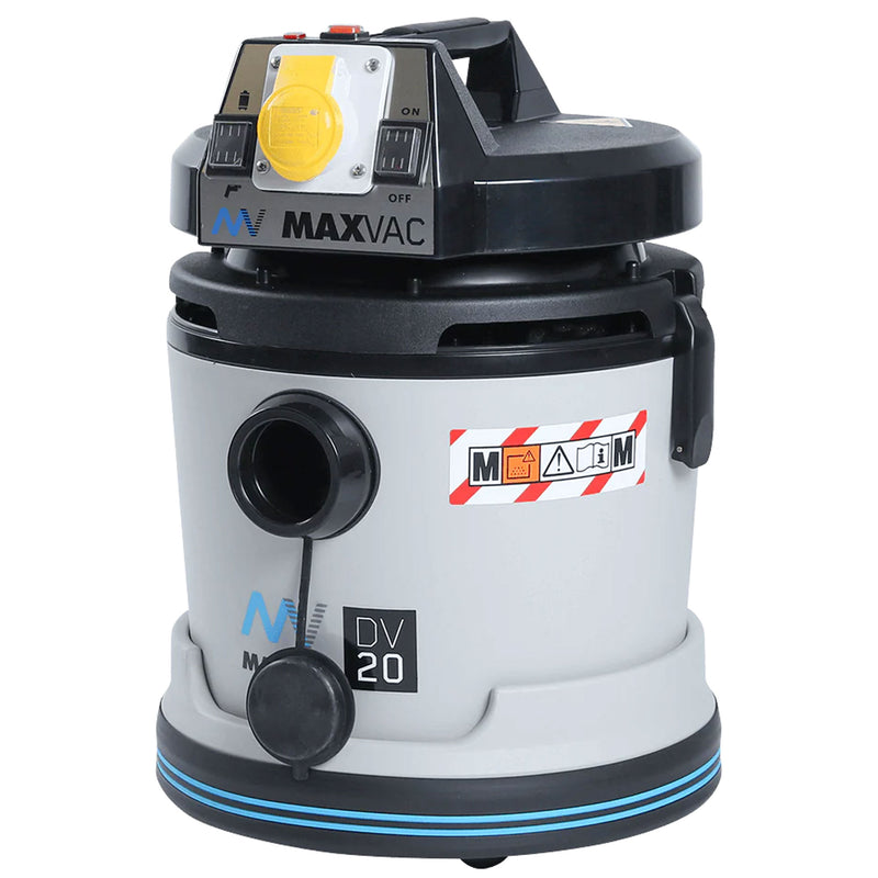 Industriesauger DV20-MB | 20 Liter | Klasse M | 1200 W | Werkzeugsteckdose | Nass & Trocken | Maxvac