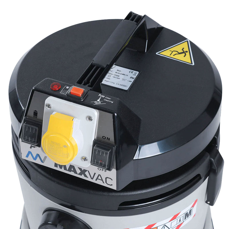 Industriesauger DV20-MB | 20 Liter | Klasse M | 1200 W | Werkzeugsteckdose | Nass & Trocken | Maxvac