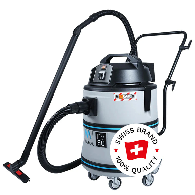 Industriesauger DV80-MBN | 80 Liter | Klasse M | 2400 W Doppelmotor | Nass & Trocken | Maxvac