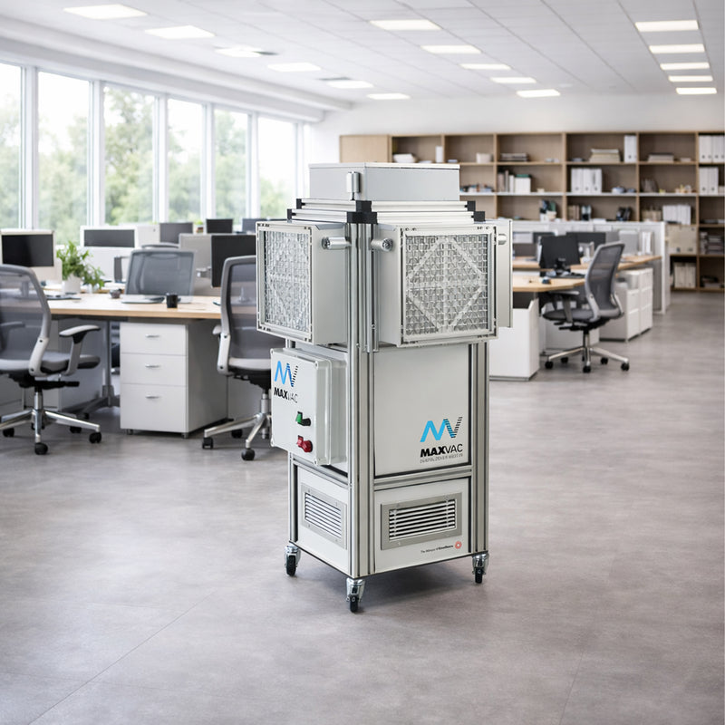 Luftreiniger MEDI 25 | für Viren, Bakterien, Pollen, Staub | 500-2000 m³/h | HEPA-13 & UV-C | Maxvac