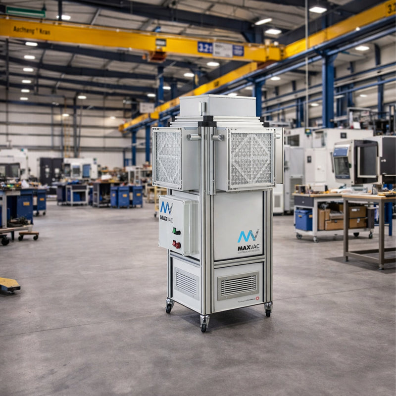 Luftreiniger MEDI 25 | für Viren, Bakterien, Pollen, Staub | 500-2000 m³/h | HEPA-13 & UV-C | Maxvac