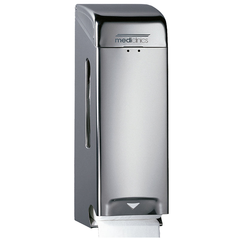 Toilettenpapierspender Edelstahl | 3 Standardrollen | Mediclinics PR0781