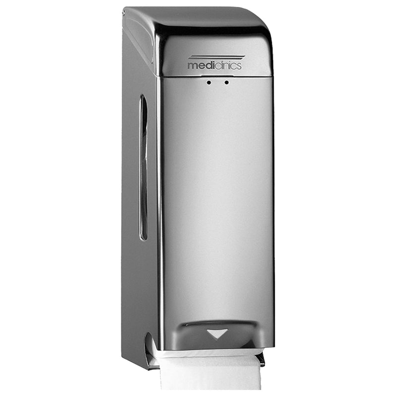 Toilettenpapierspender Edelstahl | 3 Standardrollen | Mediclinics PR0781