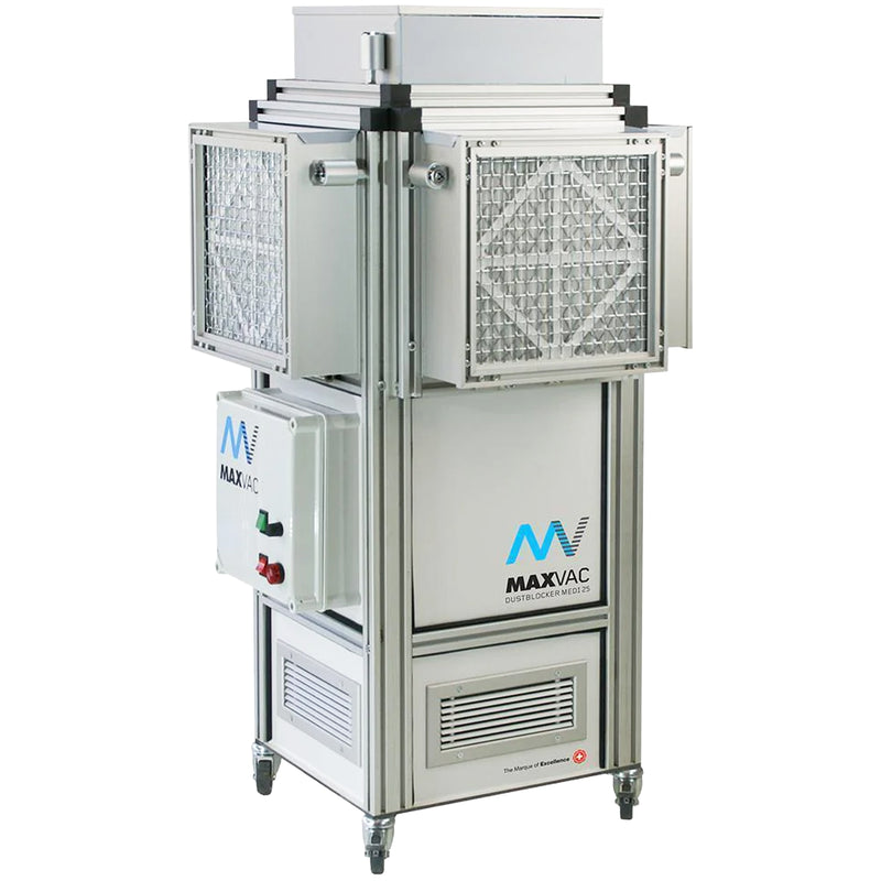 Luftreiniger MEDI 25 | für Viren, Bakterien, Pollen, Staub | 500-2000 m³/h | HEPA-13 & UV-C | Maxvac