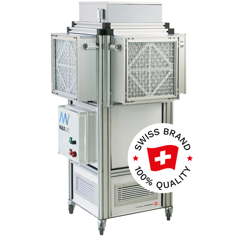 Luftreiniger MEDI 25 | für Viren, Bakterien, Pollen, Staub | 500-2000 m³/h | HEPA-13 & UV-C | Maxvac