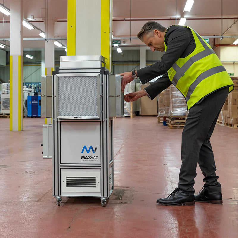 Luftreiniger MEDI 25 | für Viren, Bakterien, Pollen, Staub | 500-2000 m³/h | HEPA-13 & UV-C | Maxvac