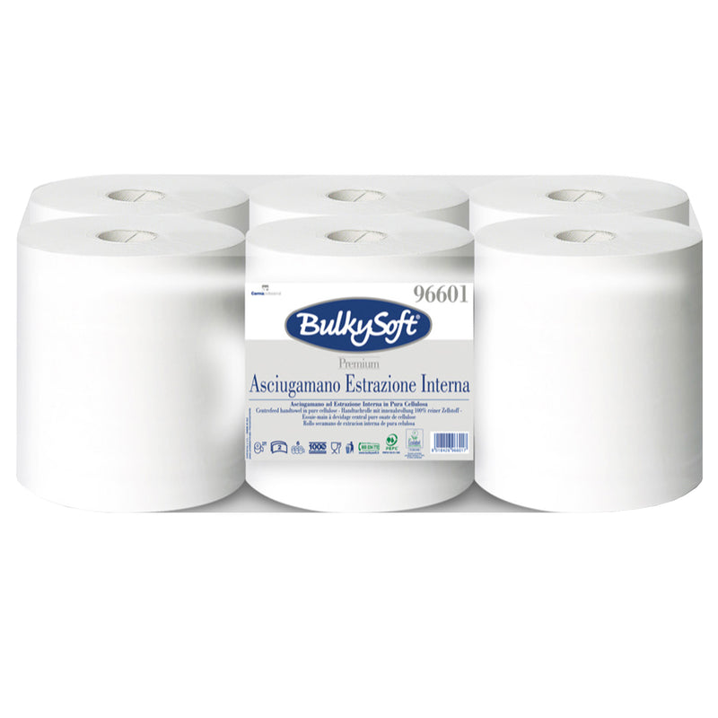 Midi-Papierreinigungsrollen | 150 m x 19 cm | 2-lagig | 100% Zellstoff | BulkySoft® Excellence