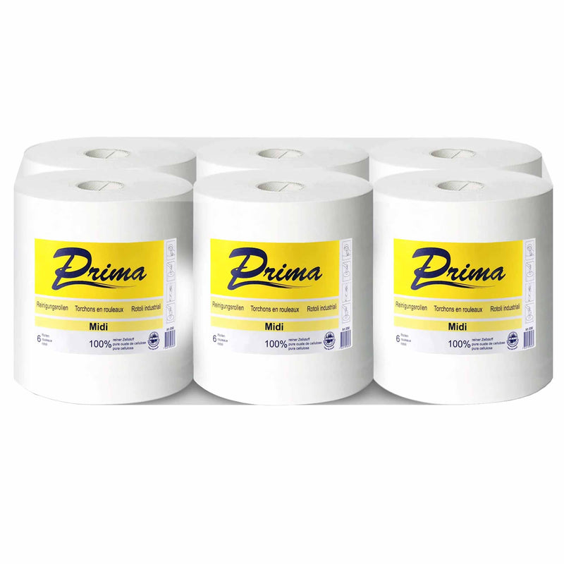 Midi-Reinigungsrolle Prima | 1-lagig | 320 m x 24 cm | 100% Zellstoff