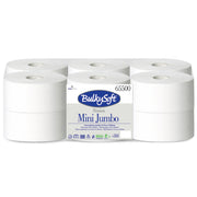 Toilettenpapier Mini Jumborollen | 145 m | 2-lagig | schnell auflösend | 100% Zellstoff | BulkySoft® Premium