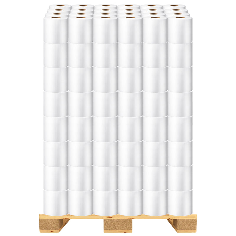 Palette | Midi Reinigungsrollen | 2-lagig | 162 m x 24 cm | 100% Zellstoff | 192 Rollen