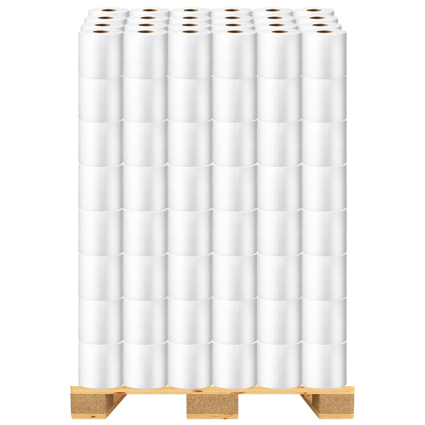 Palette | Midi Reinigungsrollen | 2-lagig | 162 m x 24 cm | 100% Zellstoff | 192 Rollen