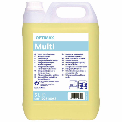 Optimax Multi Universalreiniger | 5 Liter | Citrusduft | gebrauchsfertig | Diversey Optimax
