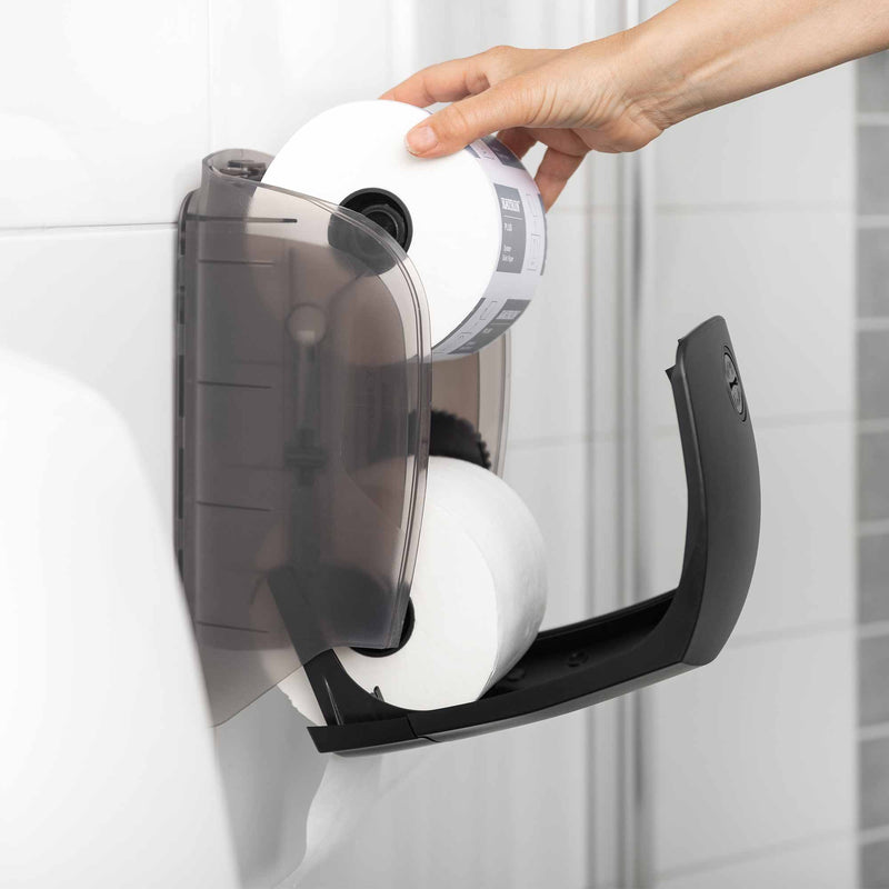 Toilettenpapierspender | für 2 Rollen | ABS Kunststoff | Katrin