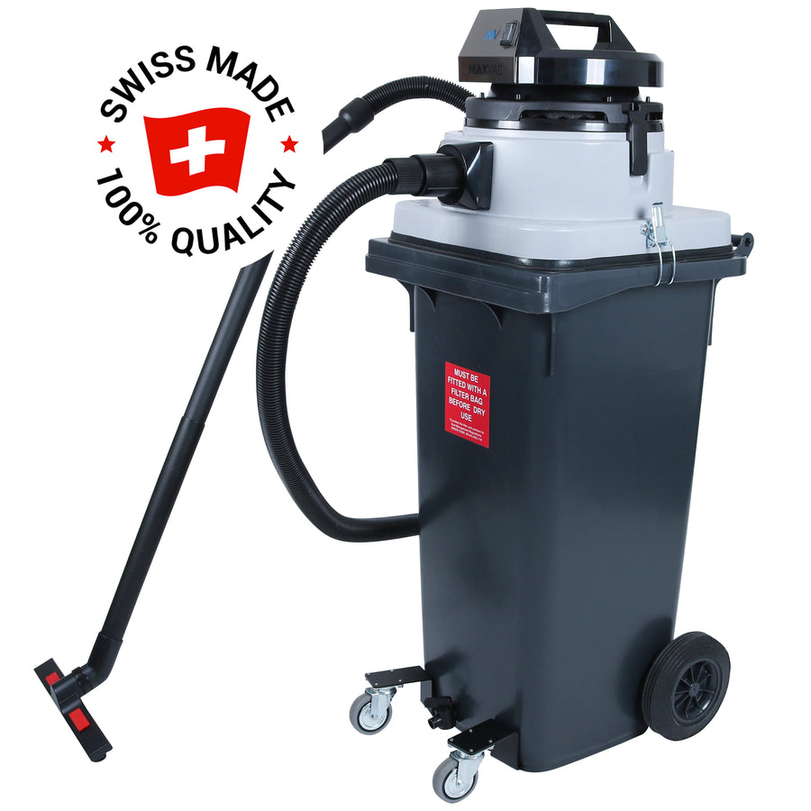 Profi-Industriesauger | 120 l Tonne | 1200 W | HEPA H13 | Klasse M | Maxvac DURA DV120-MBN