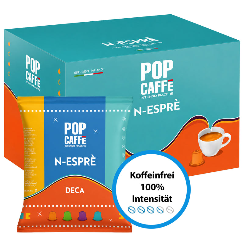 Deca N-Esprè-Kapseln | Entkoffeiniert | für Nespresso® | POP Caffè