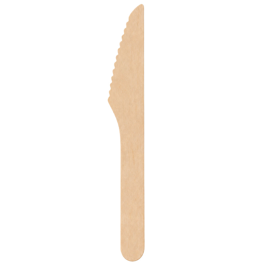 Messer Birkenholz | 16 cm | 100% kompostierbar | FSC-zertifiziert