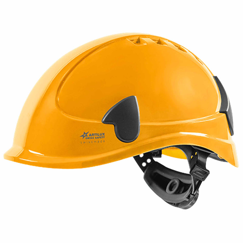 Schutzhelm ARTITOP SH510 | Polycarbonat | elektrisch isolierend | Schutzbrille | 4-Punkt-Kinnband | ROTO-System | belüftet | Swiss Made | ARTILUX