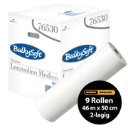 Ärzterollen | 46 m x 50 cm | 2-lagig | 100% Zellstoff | BulkySoft® Premium