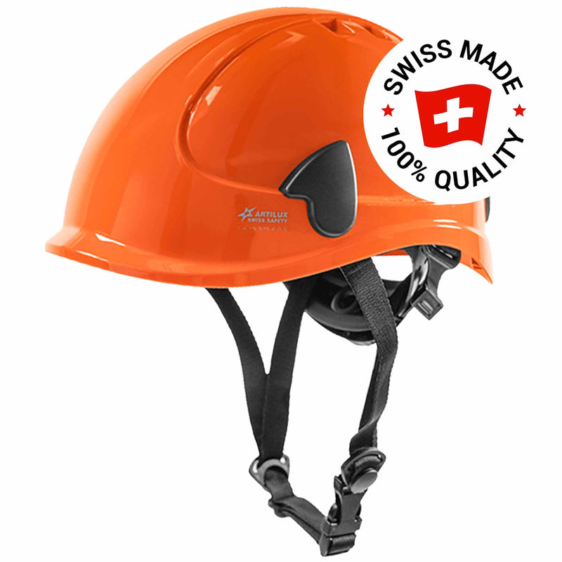 Schutzhelm ARTITOP SH510 | Polycarbonat | elektrisch isolierend | Schutzbrille | 4-Punkt-Kinnband | ROTO-System | belüftet | Swiss Made | ARTILUX