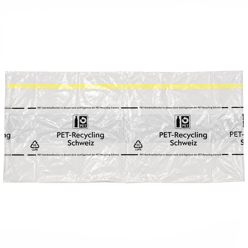 PET Sammelsack 360 Liter | transparent | mit Zugband | für PET-Flaschen