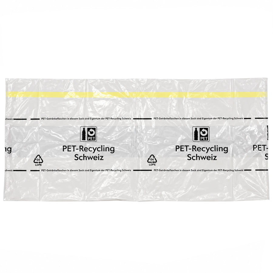 PET Sammelsack 360 Liter | transparent | mit Zugband | für PET-Flaschen