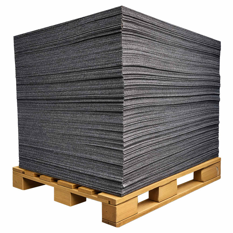 Palette Vliesfaserplatten Bodenschutz | 80 x 120 cm | 1200 g/m²