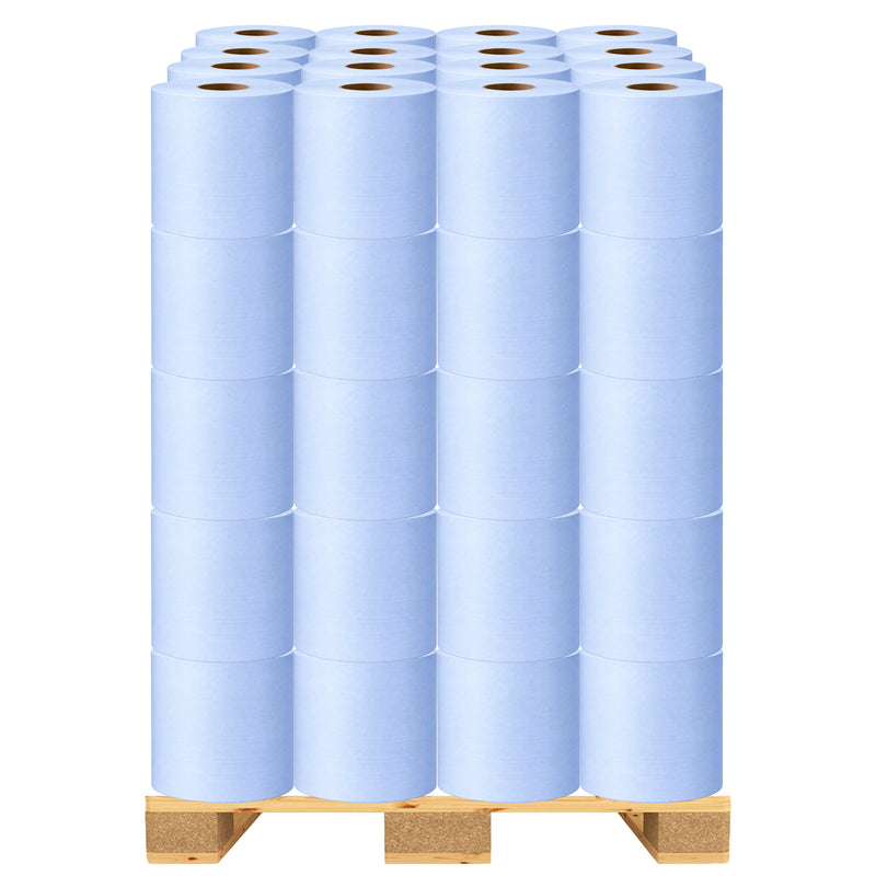Palette | Maxi Reinigungsrollen | 2-lagig | 190 m x 36 cm | 100% Zellstoff