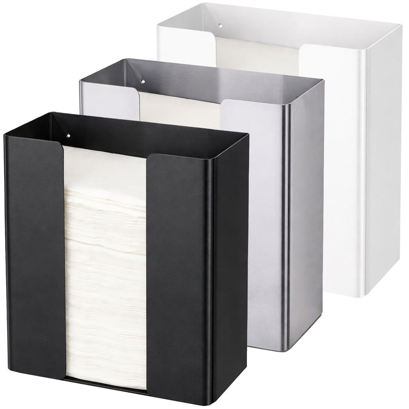 Papierhandtuchspender offen | Edelstahl mit Feinstruktur | 600 Blatt | PROOX 105