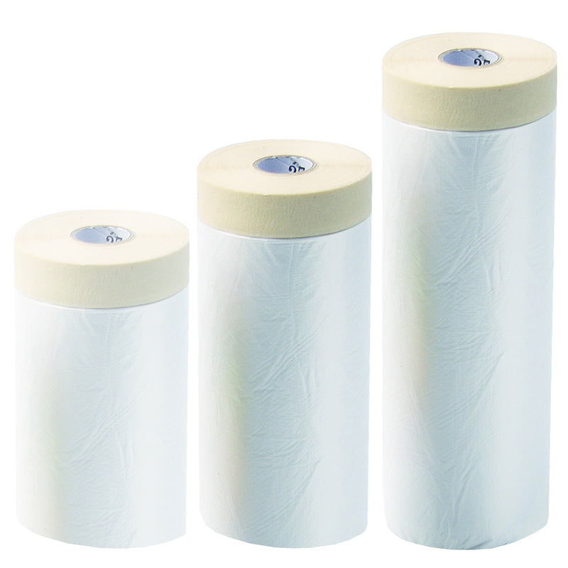 Maler-Abdeckfolie mit Papierklebeband | 55 - 270 cm | elektrostatisch | Targa Blue Core