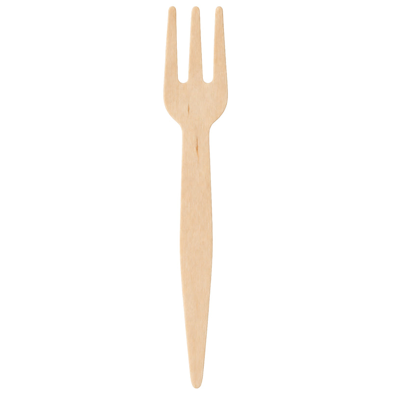 Pommes-Gabel Birkenholz | 8,5 cm | 100% kompostierbar | FSC-zertifiziert