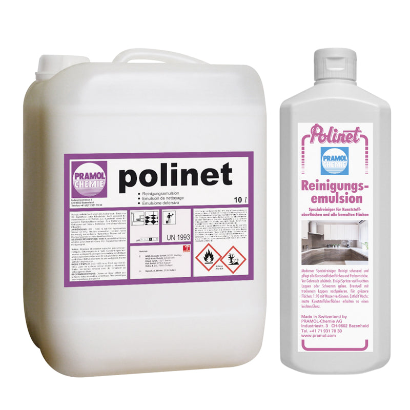 POLINET Reinigungsemulsion für Farbanstriche | Türen, Rahmen, Autos | Pramol