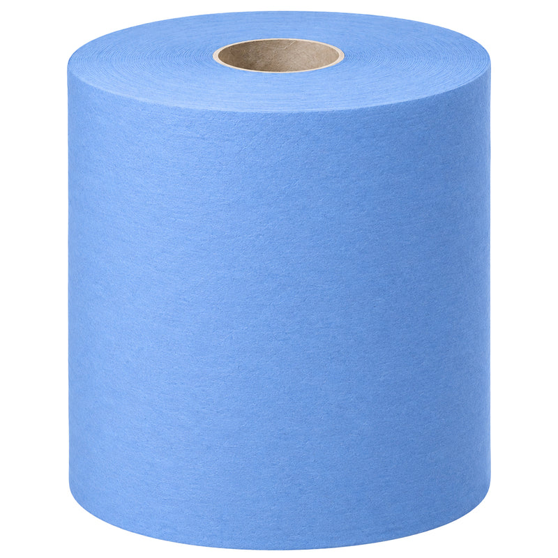 Putztuchrolle Maxi | 3-lagig | 360 m x 38 cm | ø 38 cm | 100% Recycling | Blau